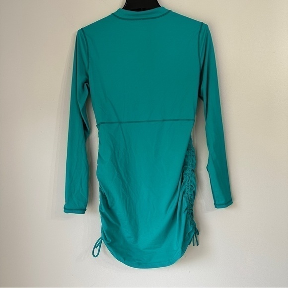 Athleta Top Hot Shot Performance Long Sleeve Ruching Activewear Run Medium - Picture 13 of 13